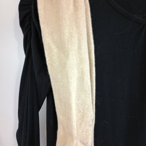 Festive Black & Gold Dress with Tights set - Picture 2 of 4